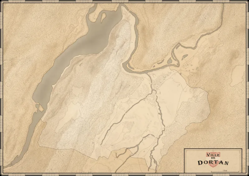 Map of Dortan