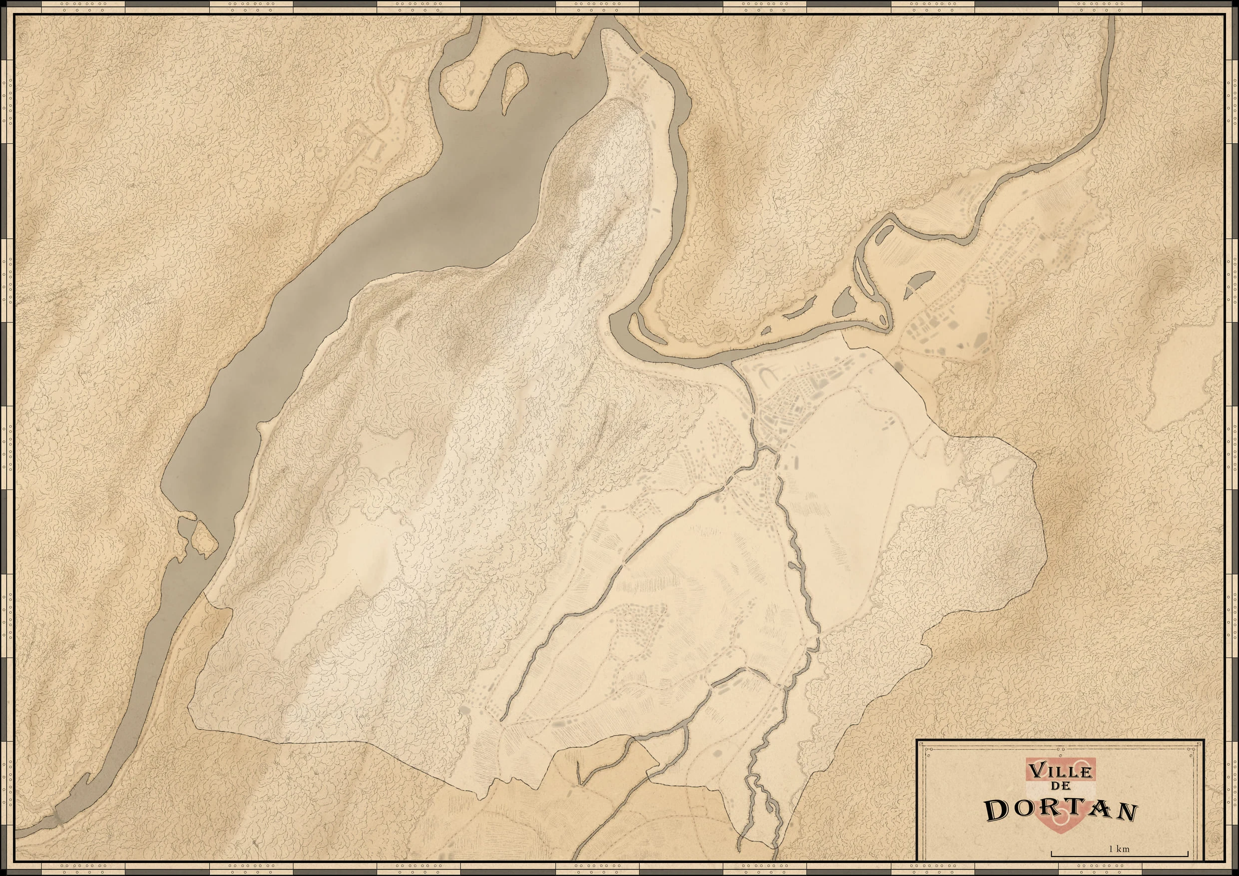 Map of Dortan