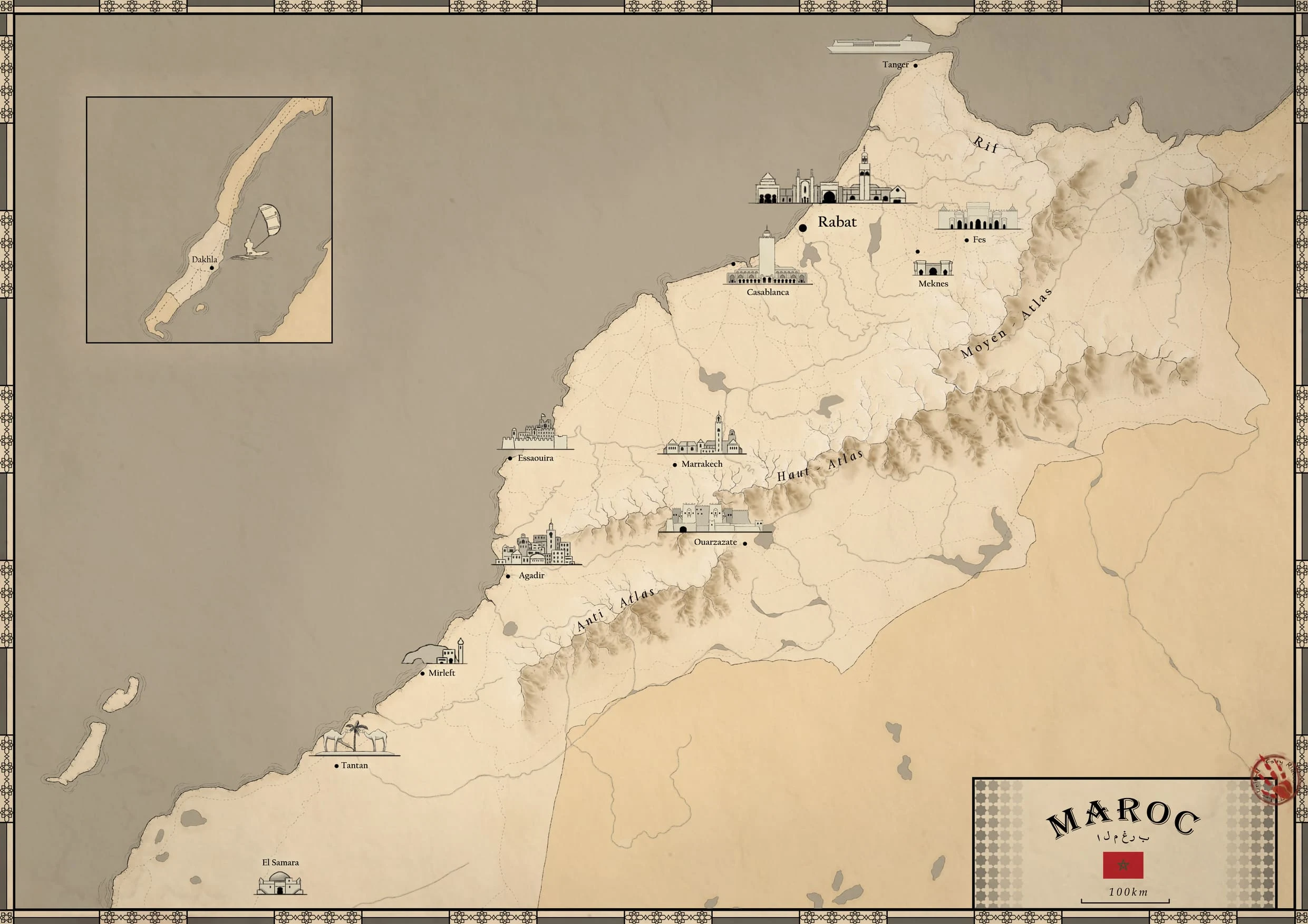 Map of Morocco