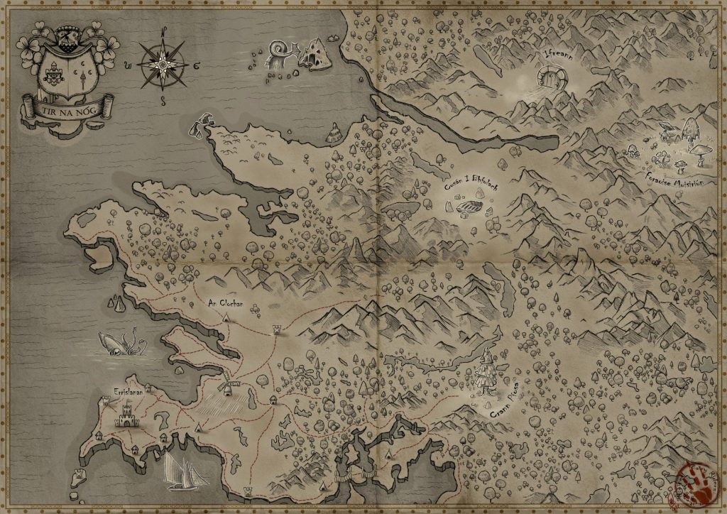 Map of Tir Na Nog