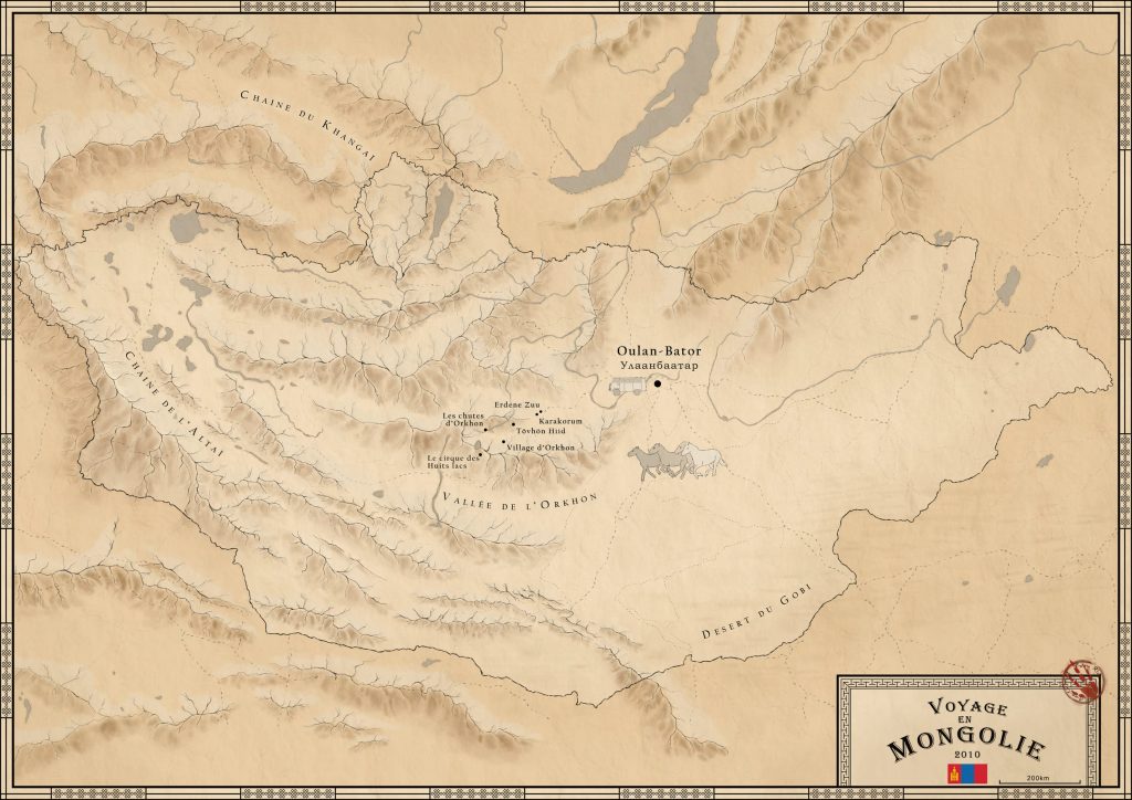 Map of Mongolia